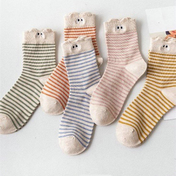 Girls Striped Socks