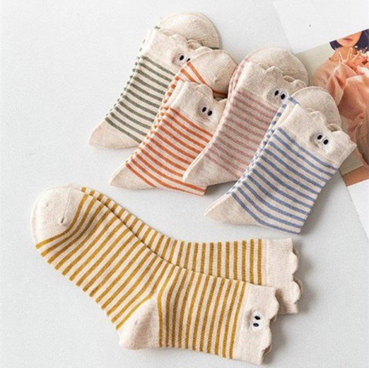 Girls Striped Socks